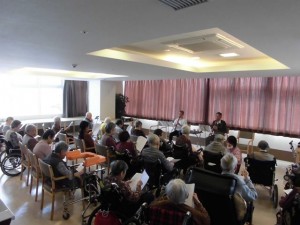 190407_尺八ボランティアさん　来訪（チャーム加古川尾上の松）